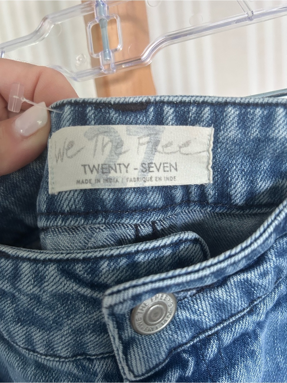 Free People Down To Earth Jeans Embroidered Patchwork Denim Boho Women’s Size 27 - Picture 13 of 14